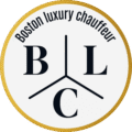Boston Luxury Chauffeur logo – black and gold circle with BLC initials